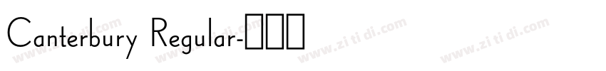 Canterbury Regular字体转换 Canterbury Regular字体转换